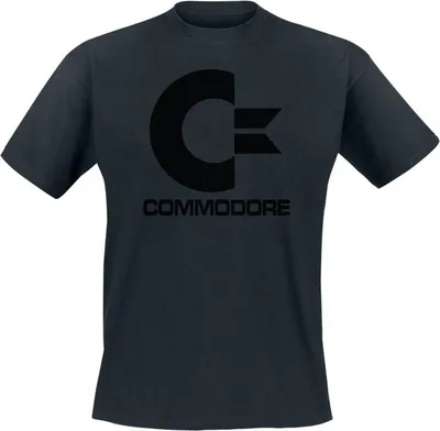 Produktbild von Commodore 64 T-Shirt Herren Commodore Black Logo schwarz S