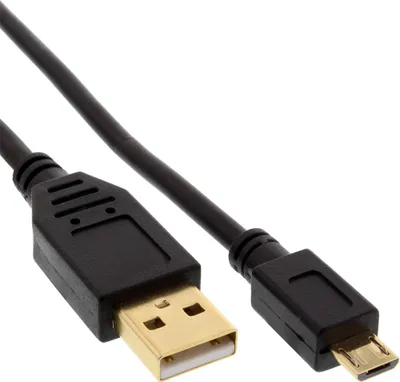 Image de InLine® 31710P Câble Micro-USB 2.0, USB-A prise à Micro-B prise, e contacts, 1m