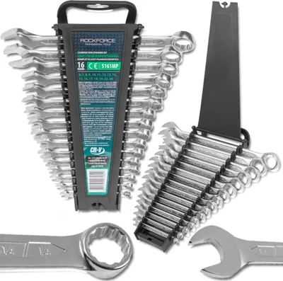 Produktbild von ROCKFORCE 16-teiliger Kombinationsschlüsselsatz 6-19, 22, 24 mm