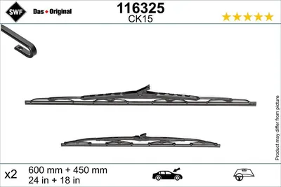 Produktbild von SWF DAS ORIGINAL Scheibenwischer Wischblatt Vorne für RENAULT MEGANE II Coupé-Cabriolet (EM0/1)