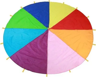 Immagine prodotto di Paracadute da gioco per bambini da 6 m, multicolore arcobaleno, telo da gioco per interni ed esterni, tovaglia da festa, materasso, esercizi di gruppo.