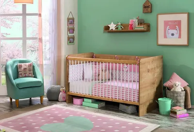 Produktbild von Cilek MOCHA Babybett, 70x140 cm : ohne Bettkasten Bettkasten: ohne Bettkasten