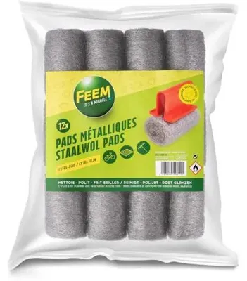 Produktbild von Feem Stahlwolle-Pads mit Fingerschutz