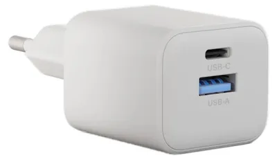Produktbild von Zens Kompaktes Ladegerät USB-C / USB-A 30W - Netzteil - Weiß