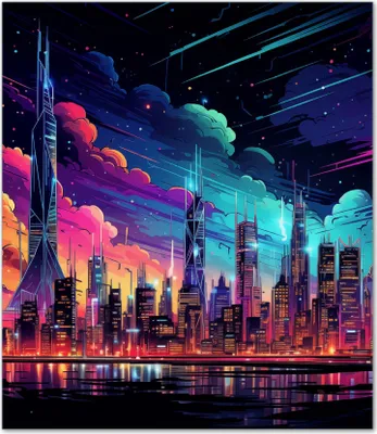 Produktbild von Wallario Herdabdeckplatte aus Glas, Größe 52 x 60 cm 1-teilig, Motiv Skyline im Abendlicht