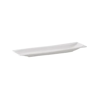 Image de Assiette de service Plat à viande Assiette en porcelaine blanche 31 x 7 ,7 cm