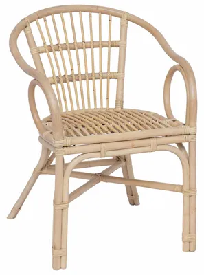 Produktbild von vidaXL Stapelstuhl Natur 58 x 60 x 81 cm Rattan