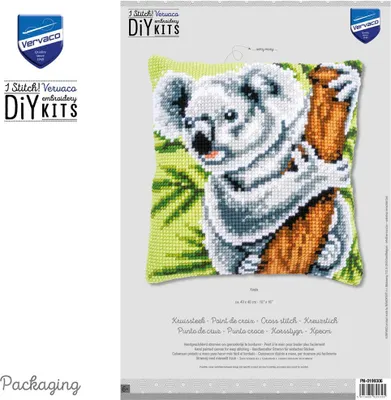 Produktbild von Vervaco PN-0199306 Kreuzstichkissenpackung Koala