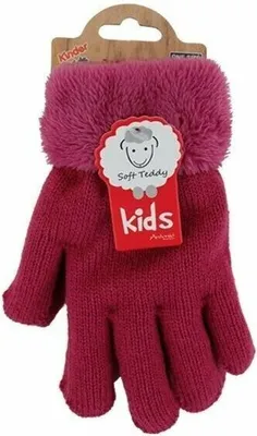purpurrote Kinderhandschuhe