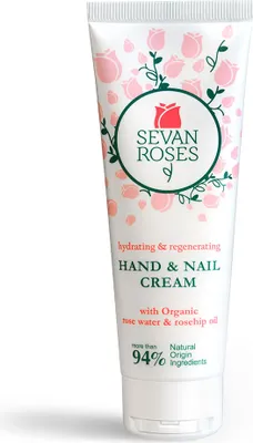 Image de Crème pour les mains et les ongles à l'eau de rose Sevan Roses 75ml