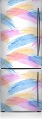 Obrázek produktu pro Magnetická fóliová dekorace na lednici 60x205 cm - Brushstrokes