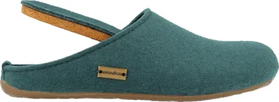 Produktbild von Haflinger Damen Hausschuh Herren Wollfilz Pantoffel Everest Fundus 481024, Größe:37 EU, Farbe:Grün