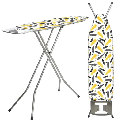 Obrázok produktu pre Žehliaca doska, 105 cm x 30 cm, rám s nastaviteľnou výškou, kovová sieťovina, oceľové nohy, ľahká konštrukcia