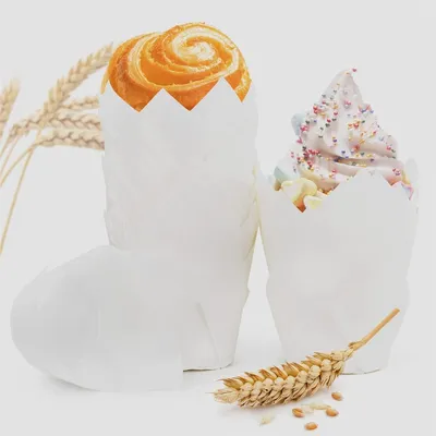 Produktbild von Set mit 100 tulpenförmigen Muffinformen