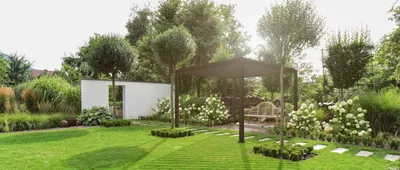 Produktbild von MIRADOR Pergola 111 Deluxe 3x3,6 m Aluminium Anthrazit verstellbares Lamellendach