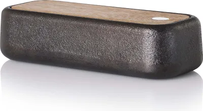 Produktbild von Gewürzbox POTTA mit 3 Fächern H. 4,5cm 17x7,2cm Gusseisen + Akazienholz AdHoc