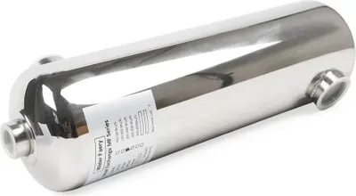 Image de Echangeur de chaleur pour piscine - 60 kW - Acier inoxydable - Pour piscine et spa - 485 x 134 mm - Gris