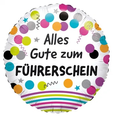 Produktbild von Amscan Führerschein Folienballon 0 0 STK