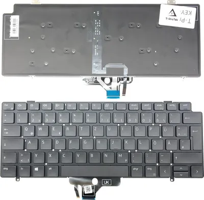 Produktbild von DEUTSCHE - Schwarz Tastatur Keyboard keine Beleuchtung kompatibel für Dell Latitude 14 7410