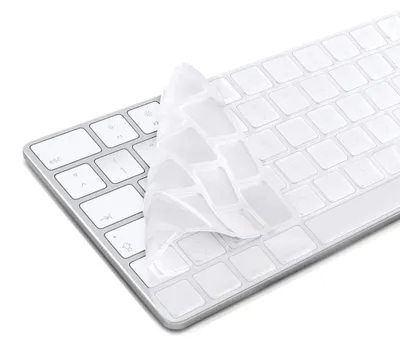 Produktbild von kwmobile Silikon Tastaturschutz für Apple Magic Keyboard - QWERTZ Keyboard Cover Abdeckung - Transparent