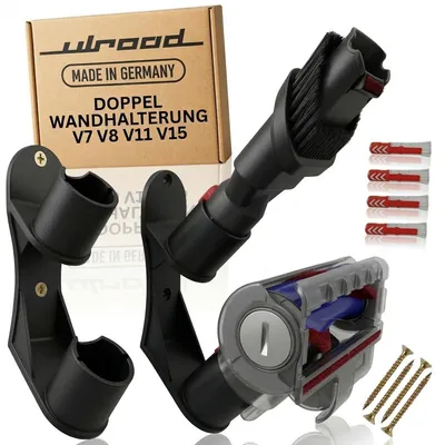 Zubehörhalter für Dyson V7/V8/V11/V15, 2er-Set schwarz