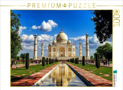Produktbild von CALVENDO Puzzle Taj Mahal, Indien | 1000 Teile Lege-Größe 64x48cm Foto-Puzzle für glückliche Stunden