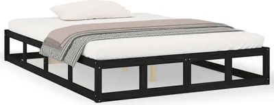 Obrázek produktu pro vidaXL Postel z masivu černá 140x190 cm