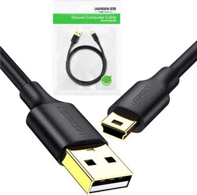 Immagine prodotto di Cavo Usb Do Mini Usb Ugreen Us132, 0,5M (Czarny)
