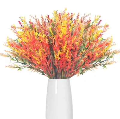 Productafbeelding van Kunstmatige herfstbloemen - 8 bundels voor decoratie binnen en buiten