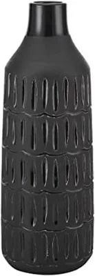 Produktbild von Keramische Vase Moderne Eleganz - Schwarz, 35 cm hoch