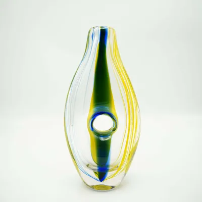 Produktbild von Vase Murano-Stil Mailin Höhe ca. 36cm Handarbeit