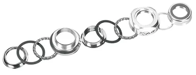 Image de ergotec A101GK Jeu de direction, aluminium, pour fourches avec filetage, 1", argent, AS