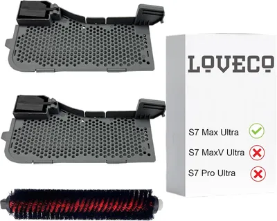 Produktbild von S7 Max Ultra Wasserfilter & Wartungsbürste Zubehör, 2 Filter & 1 Bürste Ersatzteile Kompatibel mit Roborock S7 Max Ultra absaugstation (Nur für S7 Max Ultra, nicht für alle anderen Modelle)