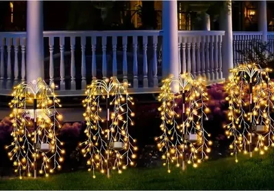 Obrázek produktu pro Solární zahradní osvětlení "Ohňostroj" 72 cm - 120 LED, solární lampa pro zahradu a terasu