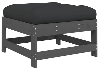 Image de Support pour les pieds en bois pour jardin, avec coussin