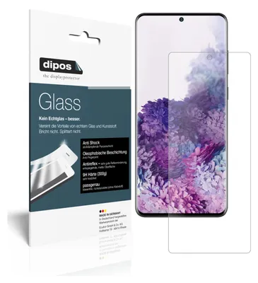 Obrázek produktu pro 2x ochranná fólie pro Samsung Galaxy S20 Plus 5G matná - anti-shock 9H fólie dipos Glass plastové sklo