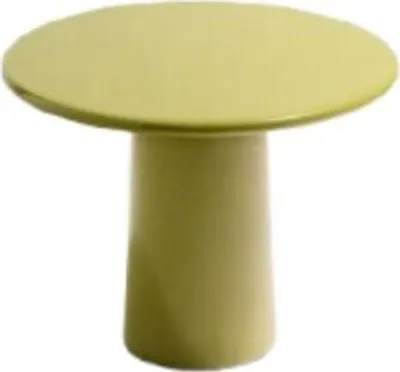 Couchtisch Albanella 65 x 65 x 51 cm Zement Glasfaser Grün