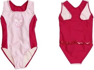 Produktbild von Playshoes UV-Schutz Badeanzug Schmetterling rot/rosa Gr. 86/92