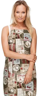 Produktbild von Küchenschürze EMA - Schürze 67x84 cm - Braun,Rot