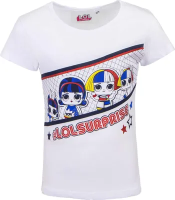 Produktbild von LOL Surprise Shirt Perfekt für Schule und Freizeit 100 % Baumwolle 10 Jahre Weiß