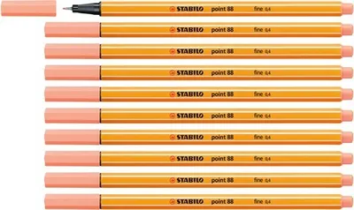 Produktbild von Fineliner - STABILO point 88 - 10er Pack - apricot