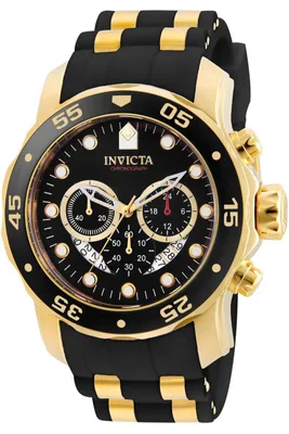 Obrázok produktu pre Invicta Pro Diver - SCUBA 6981 Pánsky Hodinky - Kvarcový Pohyb - Nerezová Oceľ s Čiernym Ciferníkom - 48 mm