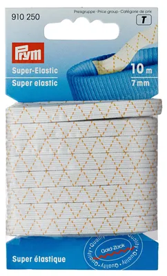 Super Elastik-Band, 7 mm x 10 m, Weiß, 1 Stück