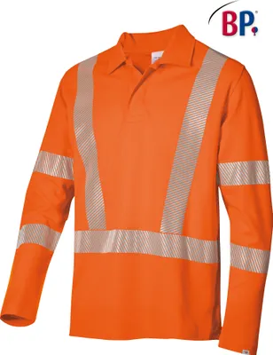 Produktbild von BP® Langarmpoloshirt für Sie & Ihn - warnorange - M