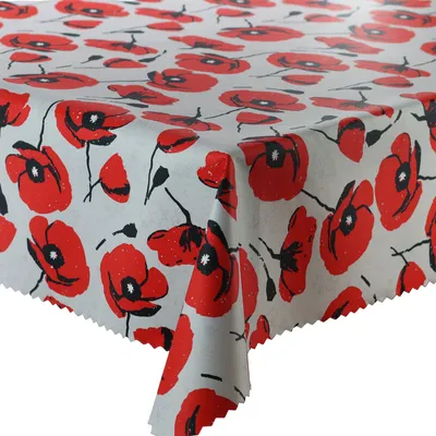 Obrázok produktu pre Vodotesný polyesterový záhradný obrus maky 130x160 cm