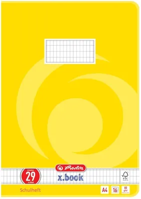 Produktbild von Schulheft A4 16 Blatt Lineatur 29Mix Packung mit 10 Stück