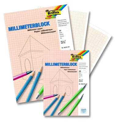 Several sheets of graph paper with pencils and pens on them.