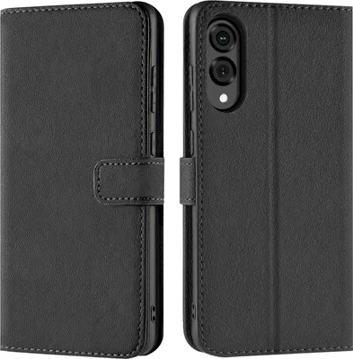 Produktbild von Conie Klapp Tasche für Samsung Galaxy S25 Edge Kartenfach Rundumschutz Hülle in Schwarz