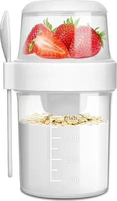 Produktbild von 310ml+560ml-Frühstücks-Salatbecher Spülmaschinenfester Lunchpot