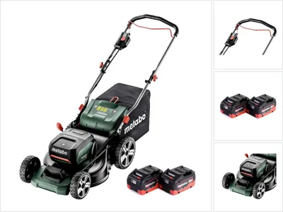 Image de Metabo RM 36-18 LTX BL 46 Tondeuse à gazon sans fil 36 V (2x 18 V) 46 cm brushless + 2x Batteries 8,0 Ah - sans chargeur